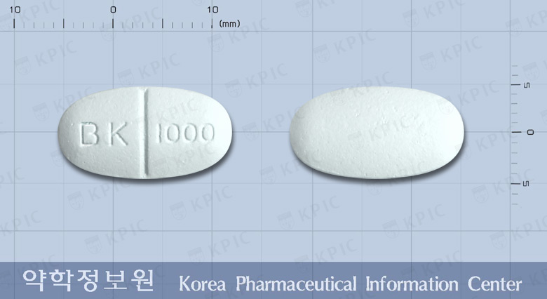 레비큐어정1000밀리그램(레비티라세탐) 제품 이미지