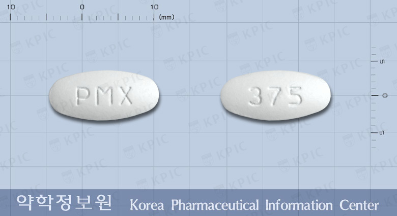 펜크라정375밀리그램(아목시실린-클라불란산칼륨(2:1)) 제품 이미지