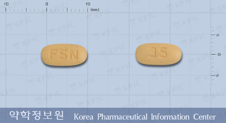 포스넬정35밀리그램(리세드론산나트륨2.5수화물) 제품 이미지