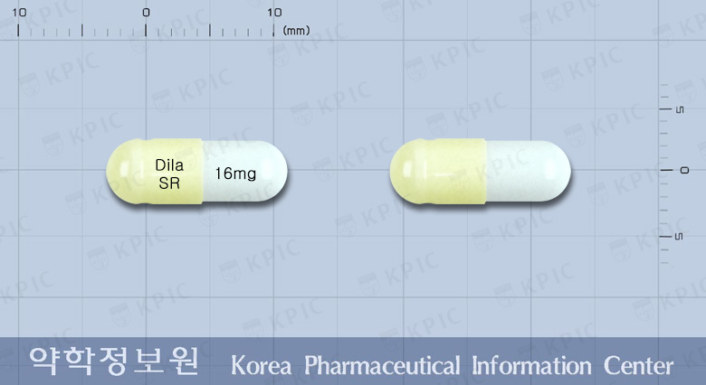 딜라트렌에스알캡슐16밀리그램(카르베딜롤) 제품 이미지