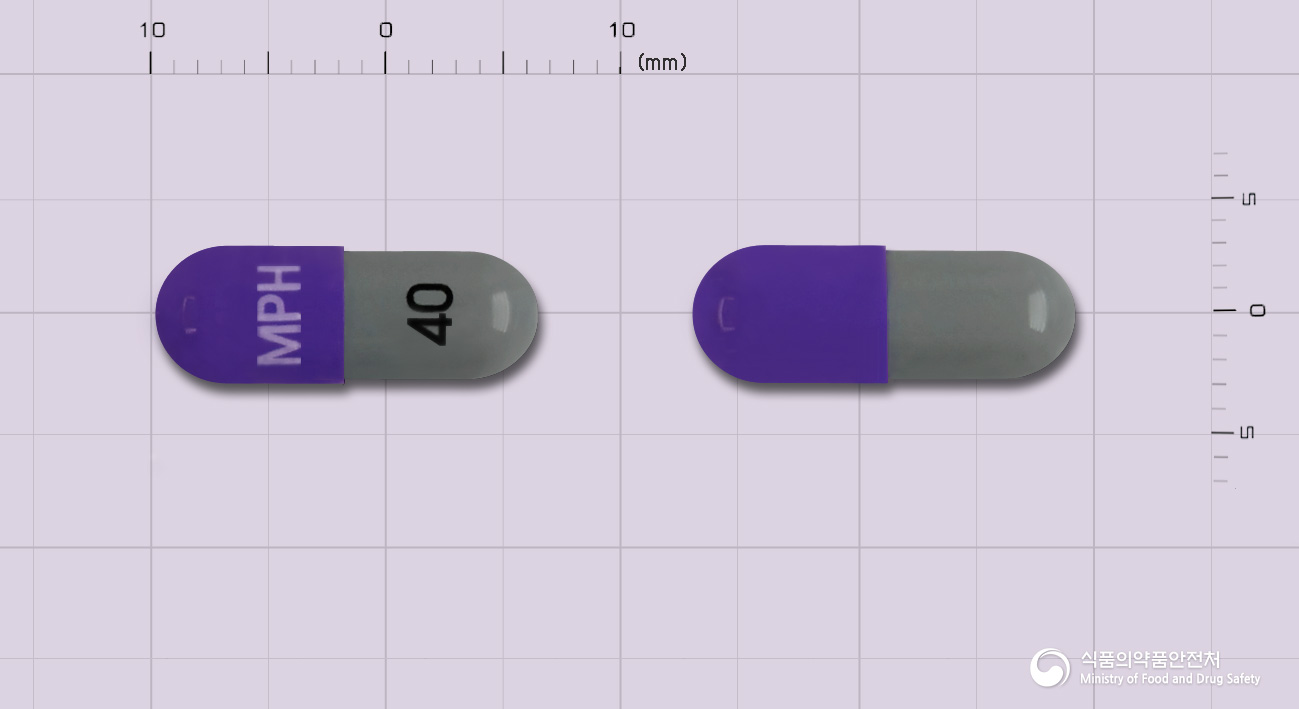 메디키넷리타드캡슐40mg(메틸페니데이트염산염) 제품 이미지
