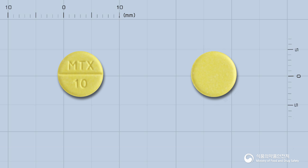 유니트렉세이트정10밀리그램(메토트렉세이트)(수출용)(수출명:Methotrexate-VBH Tabs. 10mg, ALLTREX Tabs. 10mg) 제품 이미지