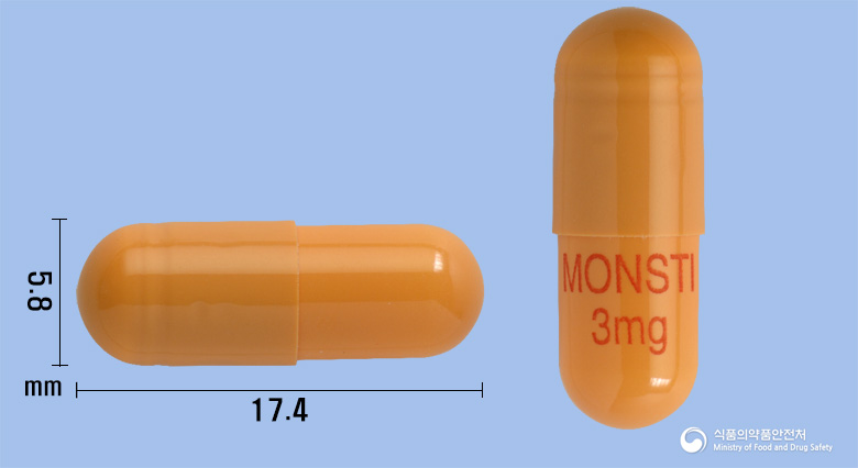 몬스티캡슐3mg(리바스티그민타르타르산염) 제품 이미지