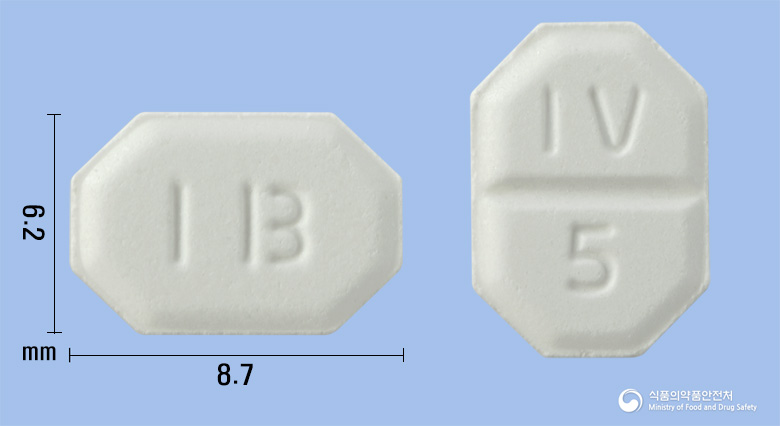 일바스크정5mg(암로디핀베실산염) 제품 이미지