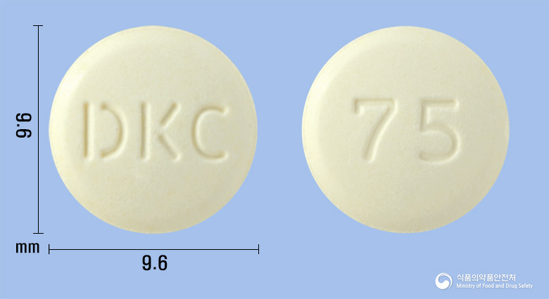 유로바스정75mg(나프토피딜) 제품 이미지