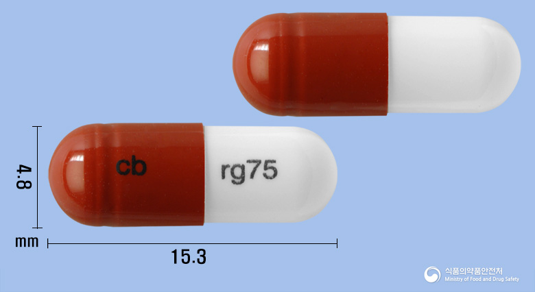 프레가바캡슐75mg(프레가발린) 제품 이미지