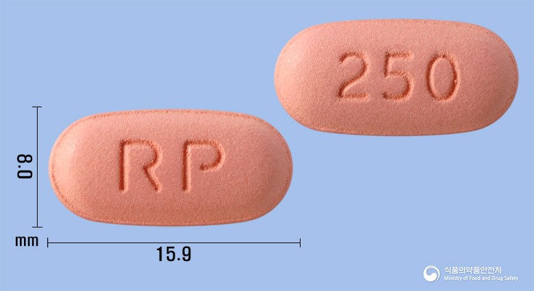 알피레보플록사신정250mg(레보플록사신수화물) 제품 이미지