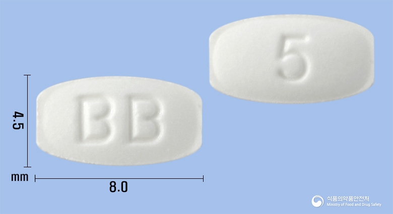 바브론정5mg(부스피론염산염) 제품 이미지