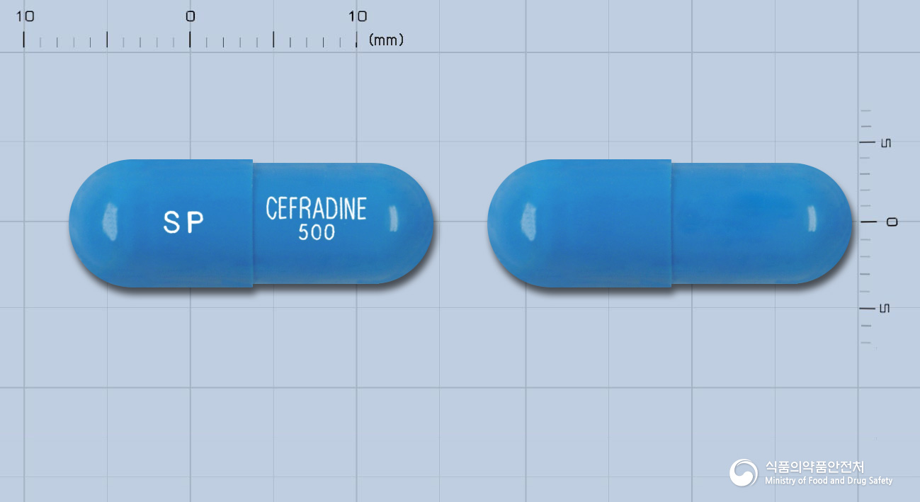신풍세프라딘캡슐(수출명:CEFADIN Capsules, SHINPOONGCEFADIN Capsule 500mg) 제품 이미지