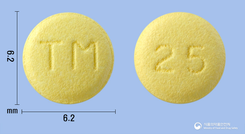 토피라맥스정25mg(토피라메이트) 제품 이미지