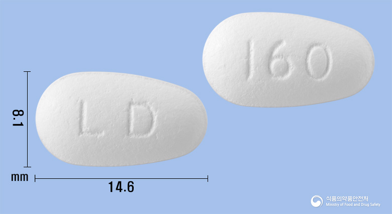 로오딜슈프라정160mg(페노피브레이트) 제품 이미지