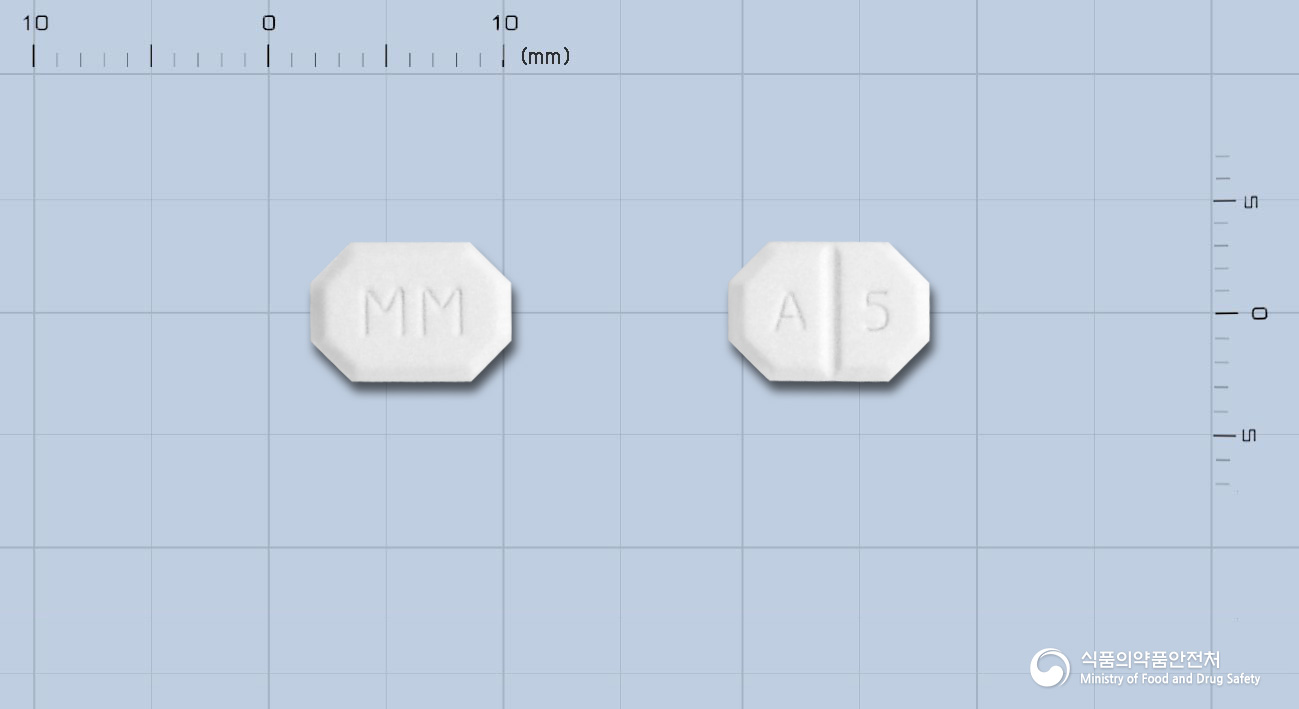 명문암로디핀정5mg(암로디핀베실산염) 제품 이미지