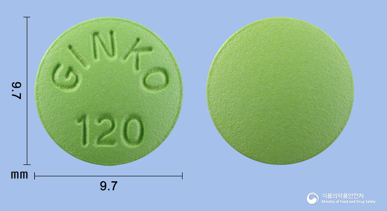 진큐크린정120mg(은행엽건조엑스) 제품 이미지