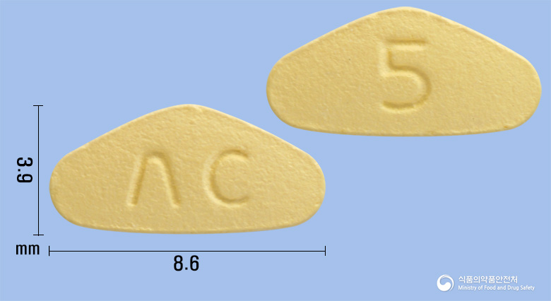 데일라정5mg(타다라필) 제품 이미지