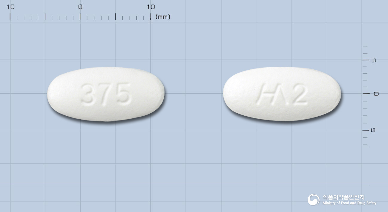 나노크라정375mg[아목시실린,클라불란산칼륨(2:1)] 제품 이미지