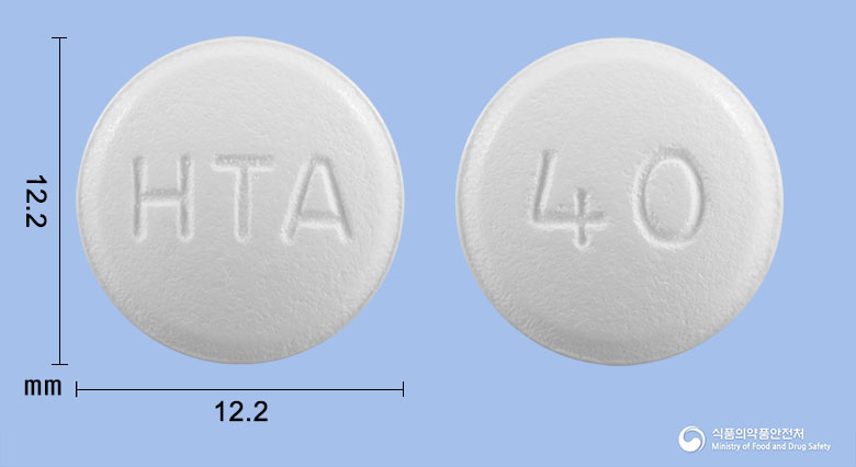 휴텍스아토르바스타틴정40mg(아토르바스타틴칼슘삼수화물) 제품 이미지