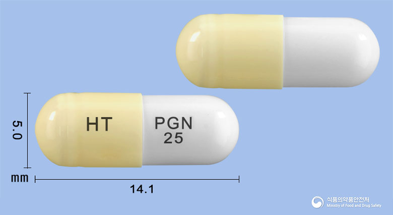 리레카캡슐25mg(프레가발린) 제품 이미지