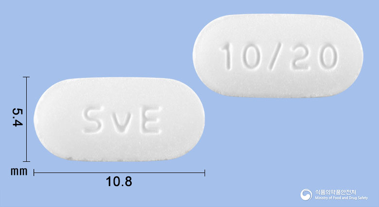 심바듀엣정10/20mg 제품 이미지