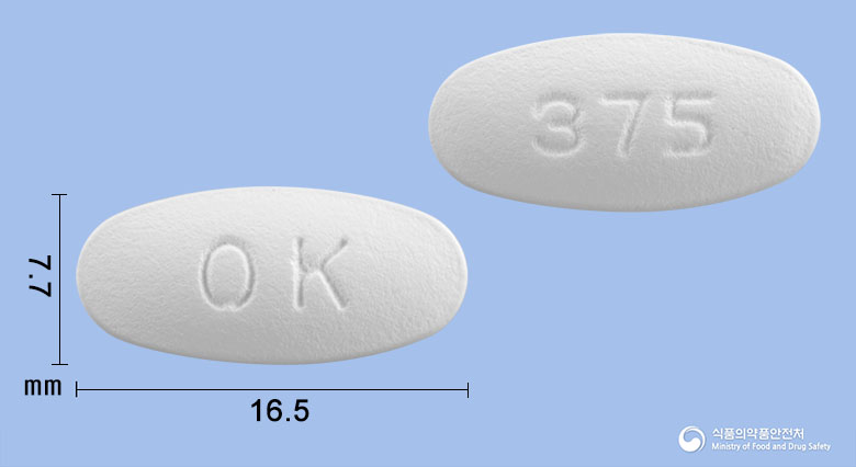 클라모정375mg 제품 이미지