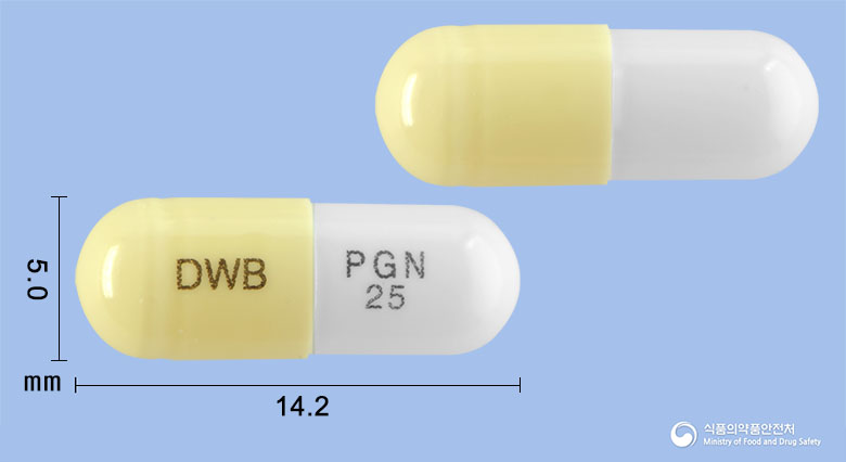 리리베아캡슐25mg(프레가발린) 제품 이미지