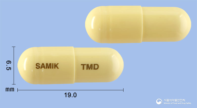 치엠디캡슐(치모모둘린)(수출명: Samiktiemdi Capsule, HUERSICAM Cap.)(수출용) 제품 이미지