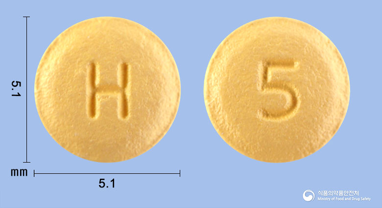 크레스바정5mg(로수바스타틴칼슘) 제품 이미지
