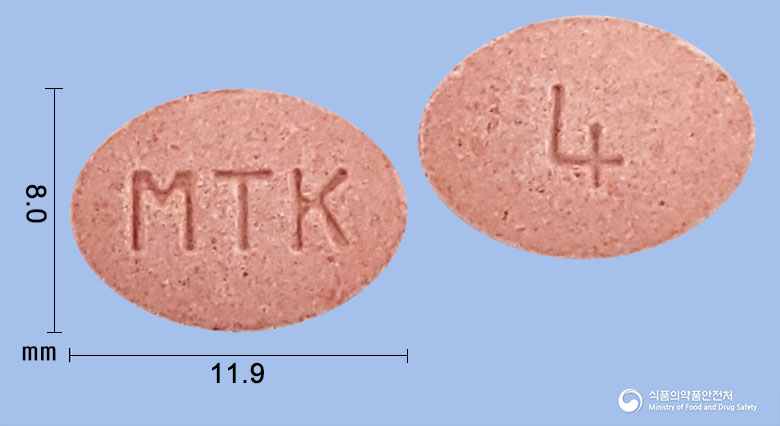 몬테원츄정4mg(몬테루카스트나트륨) 제품 이미지