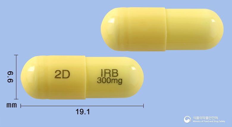 이로바캡슐300mg(가바펜틴) 제품 이미지