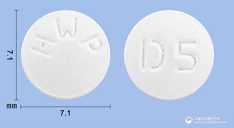한화도네페질정5mg(도네페질염산염일수화물) 제품 이미지