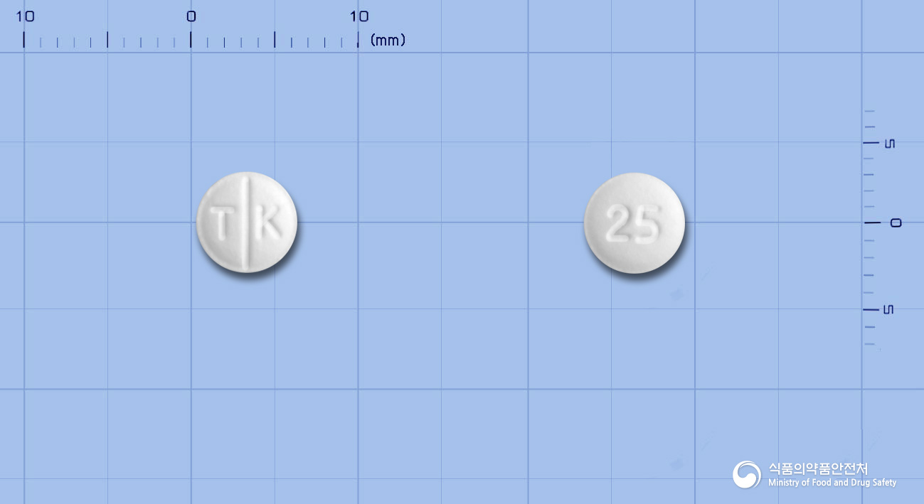 토파케이정25mg(토피라메이트) 제품 이미지