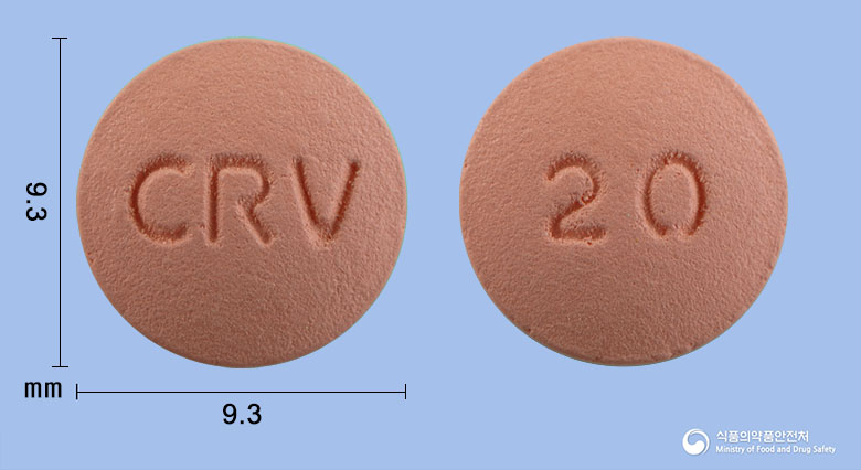 크레라토정20mg(로수바스타틴칼슘) 제품 이미지