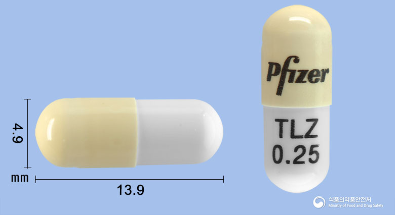 탈제나캡슐0.25밀리그램(탈라조파립토실산염) 제품 이미지