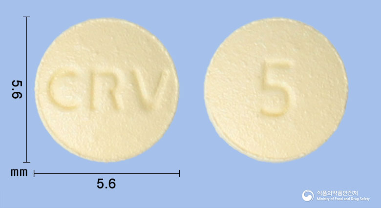 크레라토정5mg(로수바스타틴칼슘) 제품 이미지