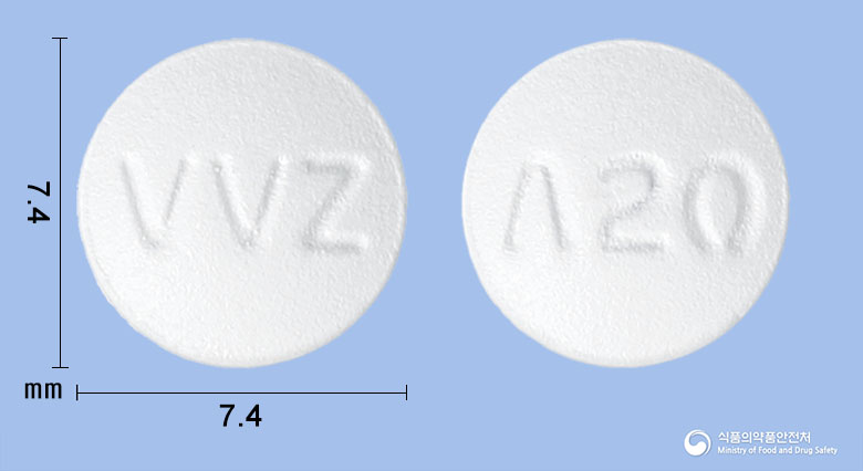 비보존아토르바스타틴정20mg(아토르바스타틴칼슘삼수화물) 제품 이미지