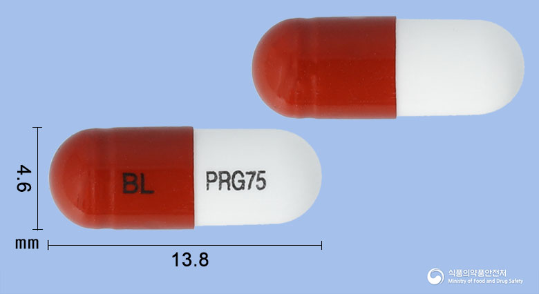 비엘프레가캡슐75mg(프레가발린) 제품 이미지