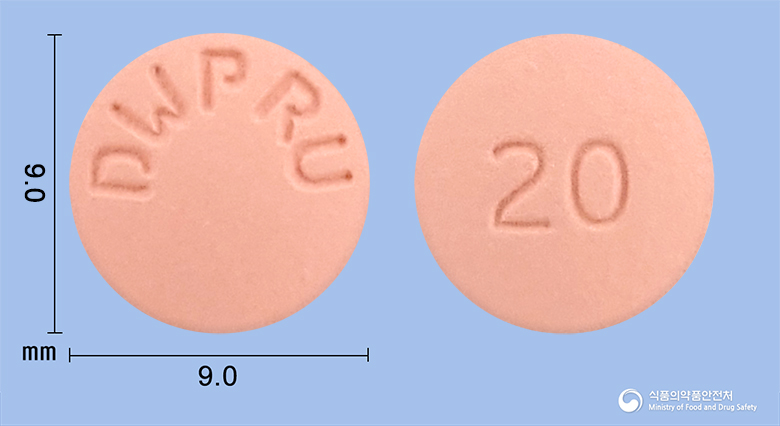 크로우정20mg(로수바스타틴칼슘) 제품 이미지