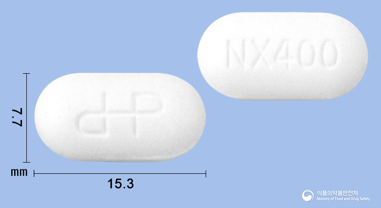 유리스코정400밀리그람(노르플록사신)(수출용)(수출명:DAE HWA NORFLOXACIN 400mg) 제품 이미지