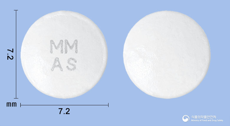 명문아스피린장용정100mg 제품 이미지