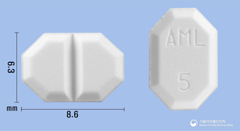 암피베실정5mg(암로디핀베실산염) 제품 이미지