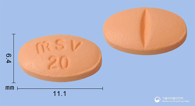 심바탄정20mg(심바스타틴) 제품 이미지