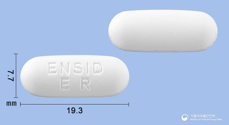 엔시드8시간이알서방정650mg(아세트아미노펜) 제품 이미지