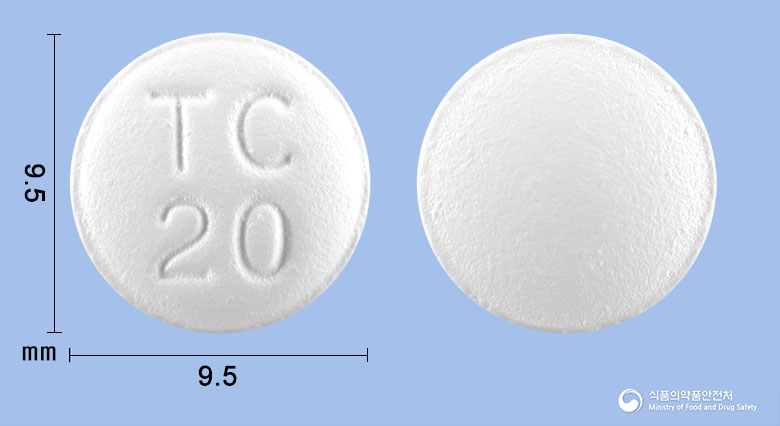 타목센정20밀리그램(타목시펜시트르산염)(수출명:Tamooex Tabs.20mg,XifenTabs.20mg,GyraxenTabs.20mg) 제품 이미지