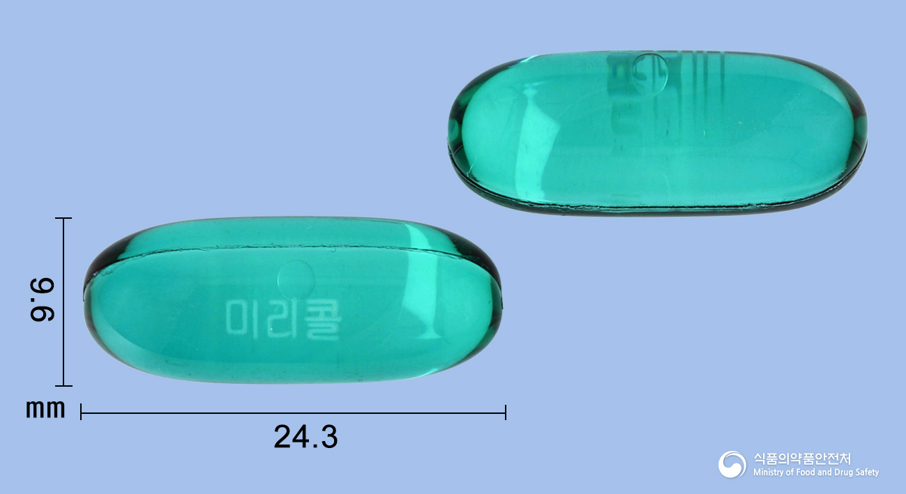 미리콜연질캡슐 제품 이미지