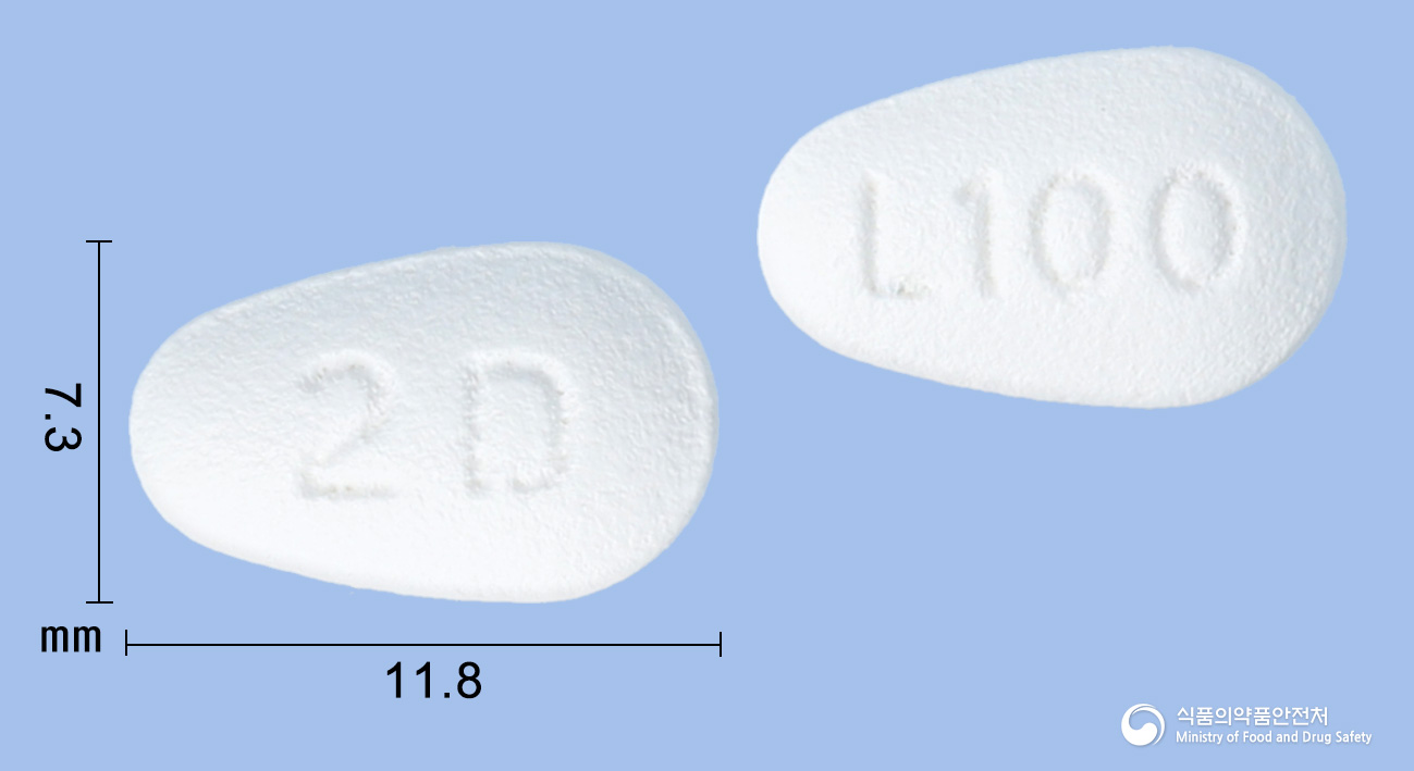 로자딘정100mg(로사르탄칼륨) 제품 이미지
