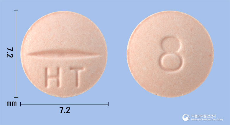 휴테칸정8mg(칸데사르탄실렉세틸) 제품 이미지