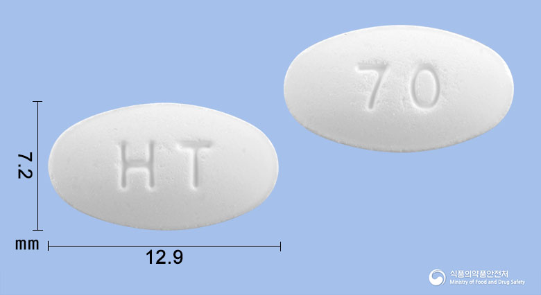 알레드론정70mg(알렌드론산나트륨삼수화물) 제품 이미지