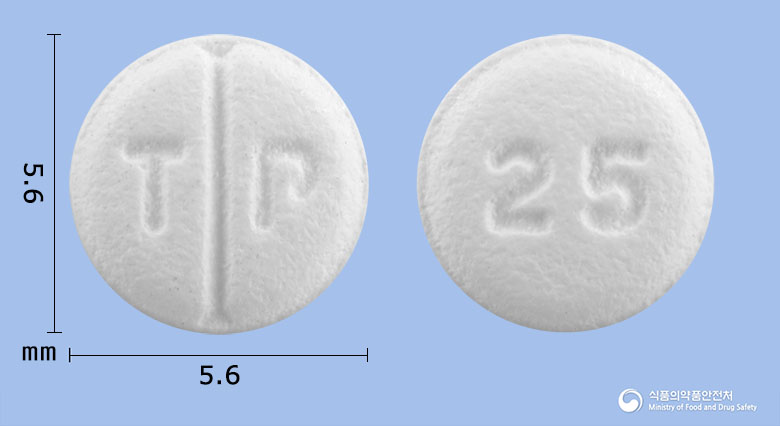 토피맥스정25mg(토피라메이트) 제품 이미지