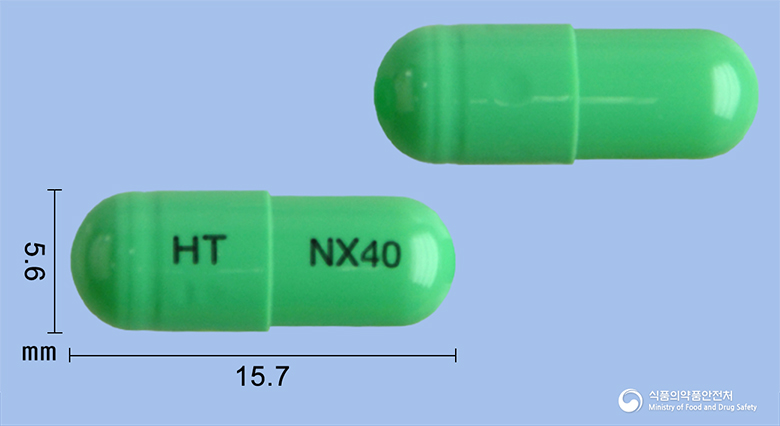 넥시메졸캡슐40mg(에스오메프라졸마그네슘이수화물) 제품 이미지