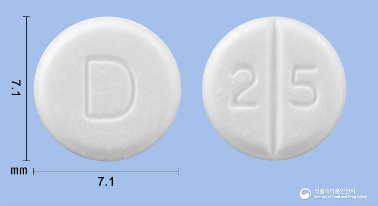 달라트정25mg(카르베딜롤) 제품 이미지
