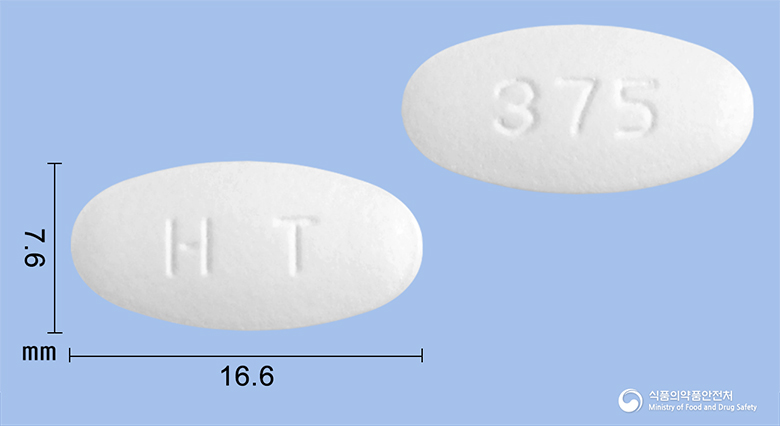 하이크라정375mg(아목시실린·클라불란산칼륨) 제품 이미지
